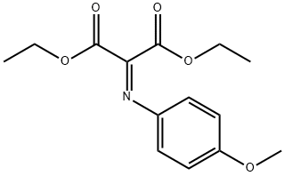 2-(4-메톡시페닐이미노)말론산디에틸에스테르 구조식 이미지
