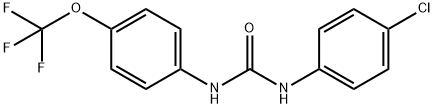 1-(4-Chlorophenyl)-3-[4-(trifluoroMethoxy)phenyl]urea, 97% 구조식 이미지