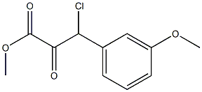 Methyl 3-chloro-3-(3-Methoxyphenyl)-2-oxopropanoate Structure