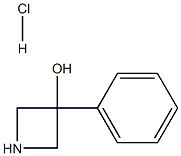 3-Azetidinol, 3-phenyl-, hydrochloride (1:1) Structure