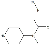 N-Methyl-N-4-piperidinylacetaMide HCl Structure