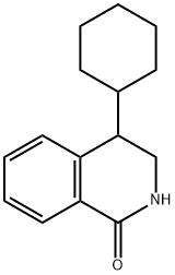 4-사이클로헥실-3,4-디하이드로이소퀴놀린-1(2H)-온 구조식 이미지
