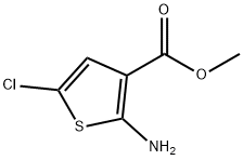 메틸2-aMino-5-클로로티오펜-3-카르복실레이트 구조식 이미지