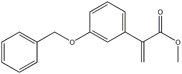 메틸2-(3-(벤질옥시)페닐)아크릴레이트 구조식 이미지