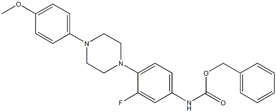 benzyl N - {3 - fluoro - 4 - [4 - (4 - Methoxyphenyl)piperazin - 1 - yl]phenyl}carbaMate Structure