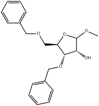 Methyl 3,5-di-O-benzyl-D-ribofuranoside Structure