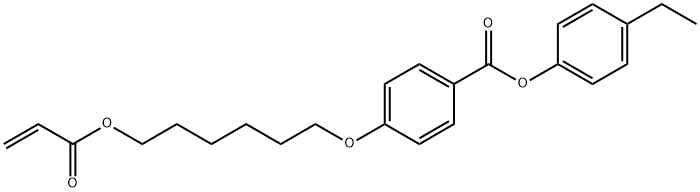 4-[[6-[(1-Oxo-2-propenyl)oxy]hexyl]oxy]benzoic acid 4-ethylphenyl ester Structure