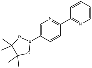 2,2'-BIPYRIDINE, 5-(4,4,5,5-TETRAMETHYL-1,3,2-DIOXABOROLAN-2-YL)- Structure