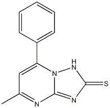 5-Methyl-7-phenyl-[1,2,4]triazolo[1,5-a]pyriMidine-2(1H)-thione Structure