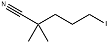 5-iodo-2,2-diMethylpentanenitrile Structure