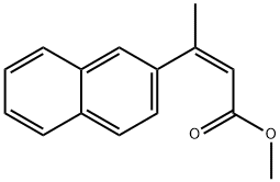 2-Butenoic acid, 3-(2-naphthalenyl)-, Methyl ester, (2Z)- Structure