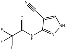 N-(4-Cyano-1H-pyrazol-5-yl)-2,2,2-trifluoroacetaMide Structure