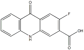 2-fluoro-9-oxo-9,10-dihydro-acridine-3-carboxylic acid Structure