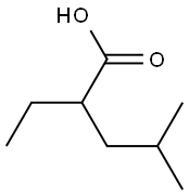 2-ethyl-4-Methylpentanoic acid Structure