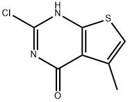 2-chloro-5-Methylthieno[2,3-d]pyriMidin-4(3h)-one 구조식 이미지