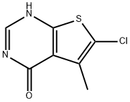 6-Chloro-5-Methylthieno[2,3-d]pyriMidin-4(3H)-one Structure