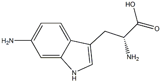 6-aMino-D-tryptophan 구조식 이미지