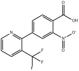 2-니트로-4-(3-트리플루오로메틸피리딘-2-일)벤조산 구조식 이미지