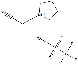 1-(시아노메틸)피롤리디늄트리플루오로메탄설포네이트 구조식 이미지