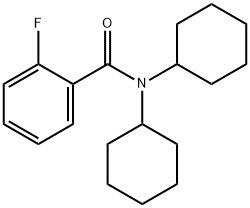 N,N-Dicyclohexyl-2-fluorobenzaMide, 97% 구조식 이미지