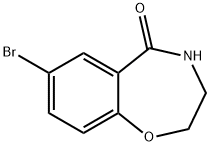 7-BroMo-2,3-dihydro-1,4-benzoxazepin-5(4H)-one 구조식 이미지