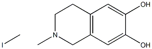 6,7-Dihydroxy-2-Methyl-1,2,3,4-tetrahydroisoquinoline Methiodide Structure