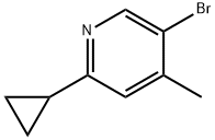 5-broMo-2-cyclopropyl-4-Methylpyridine Structure