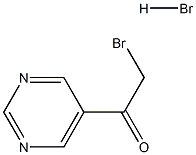 2-BroMo-1-(pyriMidin-5-yl)ethanone hydrobroMide Structure