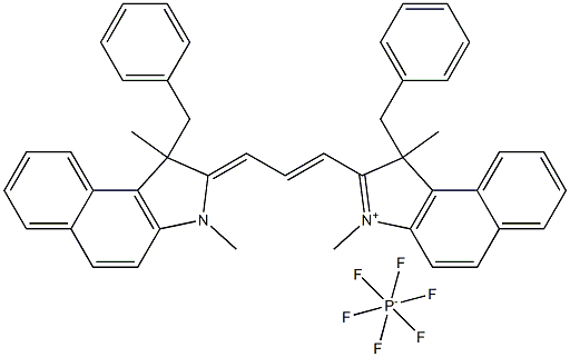 581092-53-7 2-[3-[1,3-Dihydro-1,3-dimethyl-1-(phenylmethyl)-2H-benz[e]indol-2-ylidene]-1-propen-1-yl]-1,3-dimethyl-1-(phenylmethyl)-1H-benz[e]indolium hexafluorophosphate(1-) (1:1)
