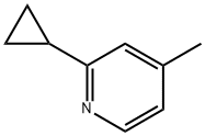 2-cyclopropyl-4-Methylpyridine 구조식 이미지