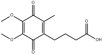 6-(3-carboxypropyl)-2,3-diMethoxy-5-Methyl-1,4-benzoquinone Structure