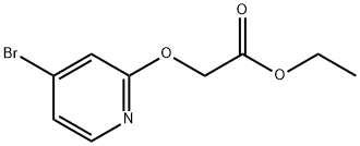 ethyl 2-(4-broMopyridin-2-yloxy)acetate Structure