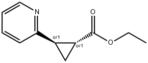 trans-ethyl 2-(pyridin-2-yl)cyclopropanecarboxylate Structure