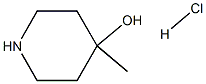 4-пиперидинол, 4-метил-, гидрохлорид (1: 1) структурированное изображение