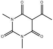 5-Acetyl-1,3-dimethylbarbituric 구조식 이미지