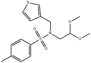 N-(2,2-DiMethoxyethyl)-4-Methyl-N-(thiophen-3-ylMethyl)benzenesulfonaMide Structure