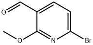 6-BROMO-2-METHOXY-PYRIDINE-3-CARBALDEHYDE Structure