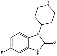 5-fluoro-1,3-dihydro-1-(4-piperidinyl)-2H-benziMidazol-2-one Structure