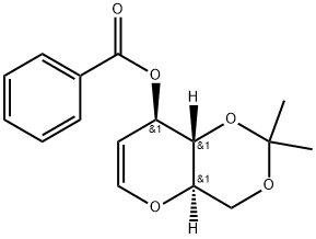 3-O-Benzoyl-4,6-O-isopropylidene-D-glucal, 97% 구조식 이미지
