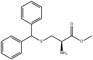 (R)-Methyl 2-aMino-3-(benzhydrylthio)propanoate Structure