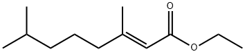 (E)-3,7-DiMethyl-2-octenoic Acid Ethyl Ester Structure