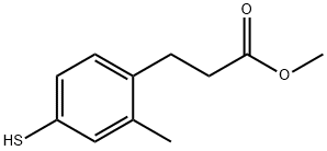 3-(4-Mercapto-2-Methyl-phenyl)-propionic acid Methyl ester Structure