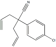 4-Chloro-alpha,alpha-di-2-propenylbenzeneacetonitrile 구조식 이미지