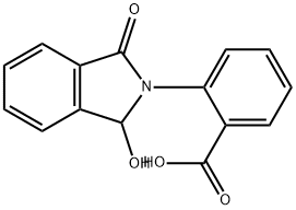 2-(1-Hydroxy-3-oxoisoindolin-2-yl)benzoic acid Structure