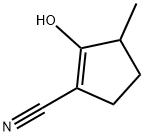 2-hydroxy-3-Methyl-cyclopent-1-enecarbonitrile Structure