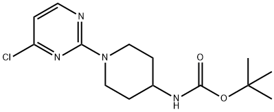 [1-(4-클로로-피리미딘-2-일)-피페리딘-4-일]-카르바믹산tert-부틸에스테르 구조식 이미지