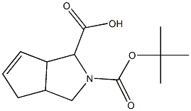 Hexahydro-cyclopenta[c]pyrrole-1,2-dicarboxylic acid 2-tert-butyl ester Structure