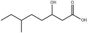 3-hydroxy-6-Methyloctanoic acid Structure