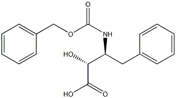(2S,3R)-3-(((Benzyloxy)carbonyl)aMino)-2-hydroxy-4-phenylbutanoic acid 구조식 이미지
