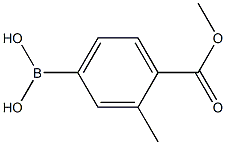 (4-(Methoxycarbonyl)-3-Methylphenyl)boronic acid 구조식 이미지